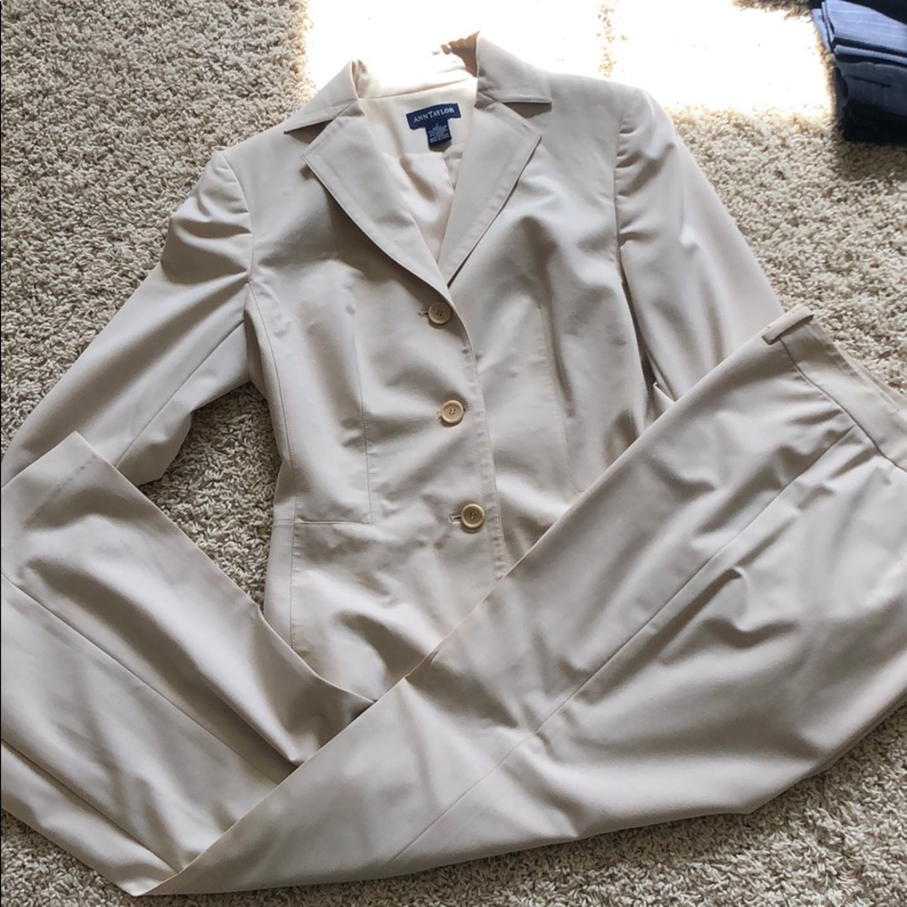 Cream suit